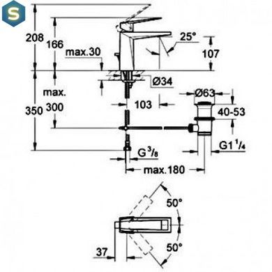 Змішувач для раковини Grohe Allure Brilliant 23029000