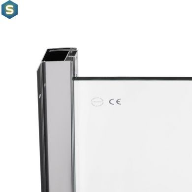 Душевая кабина Qtap Taurus CRM1011AC6 100x100 см, стекло Clear 6 мм покрытие CalcLess, без поддона, Хром, Универсальная, прозрачный