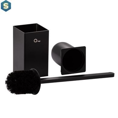 Йоржик для унітаза Qtap Liberty BLM 1157-2, Черный матовый
