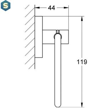 Держатель туалетной бумаги Grohe Essentials 40689001