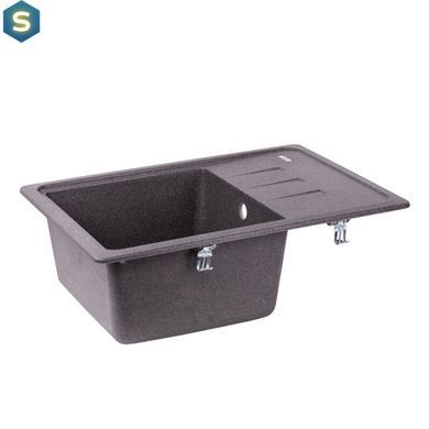 Кухонна мийка Lidz 620x435/200 GRF-13 (LIDZGRF13620435200), Графит