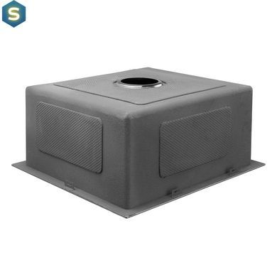 Кухонная мойка Kroner KRP Schwarze - 4843HM ​​PVD (3,0/1,0 мм) CV022792, Черный/золото