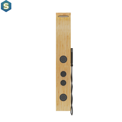 Душевая панель Corsan Bali bamboo black B231MBL, Дуб