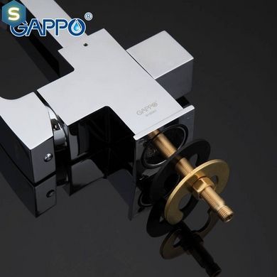 G4307 Змішувач для кухні Г-подібний з підключенням фільтра гайка &Oslash;35 Gappo 1/8, Хром