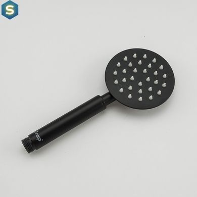Душевая система Frap F24801-6, поворотный излив - переключатель на лейку, 1 режим, черный, Черный матовый