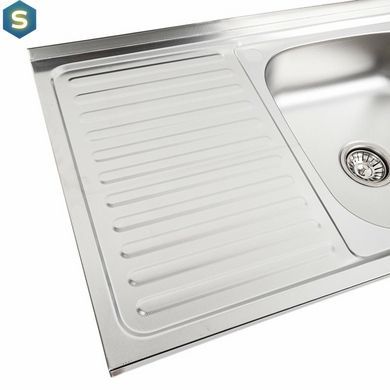 Кухонная мойка из нержавеющей стали Valeso декор 8050 R (0,7/160 мм), Decor