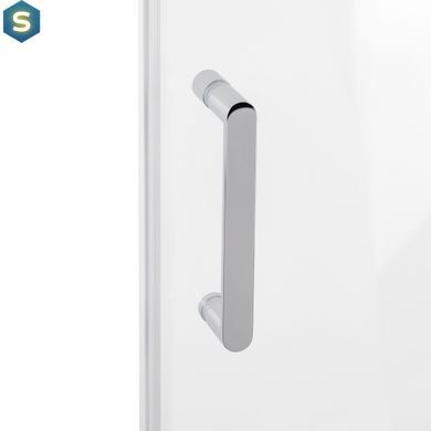 Душевая кабина Qtap Taurus CRM1011AC6 100x100 см, стекло Clear 6 мм покрытие CalcLess, без поддона, Хром, Универсальная, прозрачный