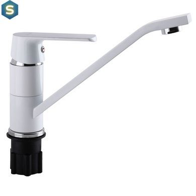 Смеситель для кухни Globus Lux Laguna GLA-0203Q-7-white, Белый