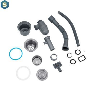 Кухонная мойка Kroner KRP Schwarze - 4843HM ​​PVD (3,0/1,0 мм) CV022792, Черный/золото