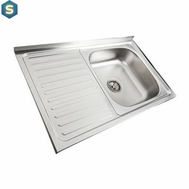 Кухонная мойка из нержавеющей стали Valeso декор 8050 R (0,7/160 мм), Decor