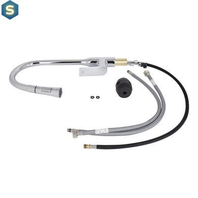 Смеситель для кухни Qtap Vlasta New с выдвижным изливом QTVLA344CRM45646 Chrome, Хром