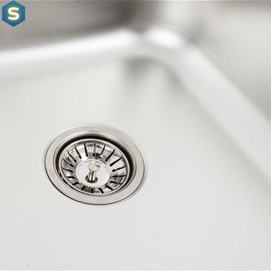 Кухонная мойка из нержавеющей стали Valeso декор 8050 R (0,7/160 мм), Decor