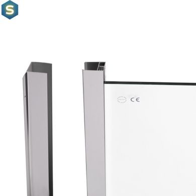 Душевая кабина Qtap Taurus CRM1011AC6 100x100 см, стекло Clear 6 мм покрытие CalcLess, без поддона, Хром, Универсальная, прозрачный