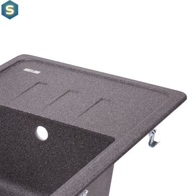 Кухонна мийка Lidz 620x435/200 GRF-13 (LIDZGRF13620435200), Графит