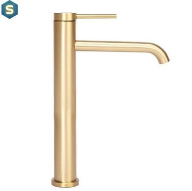 Змішувач для умивальника Rea Clif brushed gold високий REA-B5329, Золотий