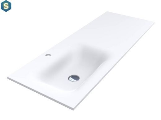 Умывальник Miraggio Jessel 1200 L mirasoft 0001588, Белый матовый