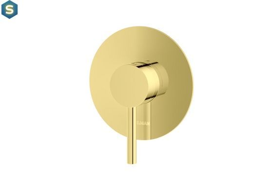 Душова система Kohlman Axel 25 gold + BOX прихованого монтажу KPL-QW220AGD25, Золотий