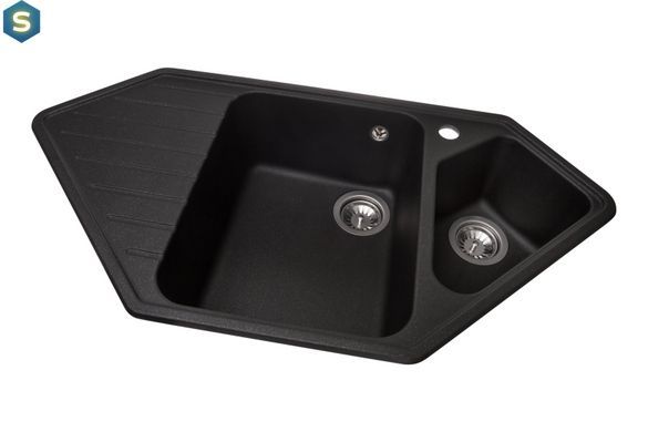 Кухонная мойка Granado Ibiza black shine 1801