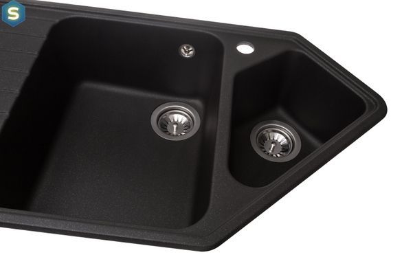 Кухонная мойка Granado Ibiza black shine 1801