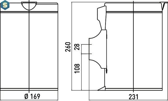 Ведро для мусора Emco System 2 с крышкой 3 л 3553 001 00, Хром