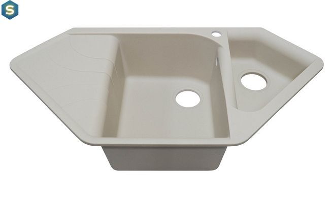Кухонная мойка Adamant Spirit 1000x500x225 ivory 359223, Бежевый