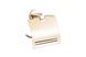 Держатель туалетной бумаги с крышкой VBI Venus brushed gold VBI-040013BG, Золотой