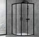 Душевая кабина Dusel EF-182B Black Matt 90x90, Черный матовый, прозрачный, черный матовый, 90x90