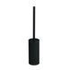 Йоржик для унітазу підлоговий VBI Round black VBI-040020BL, Черный матовый