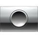 Клавиша смыва Geberit Delta15 хром глянец 115.109.21.1 (115.120.21.1), Хром