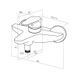Смеситель для ванны AM.PM Inspire F5010000, Хром