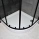 Душевая кабина Dusel EF-182B Black Matt 90x90, Черный матовый, прозрачный, черный матовый, 90x90