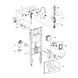 Комплект 4 в 1: Инсталляция GROHE Rapid SL 3 в 1 3884966Q + Унитаз безободочный Kroner Harz WHI523632 RIMLESS с сиденьем Slim Duroplast / Soft-close / Quick relase KH523632WHIR (388496