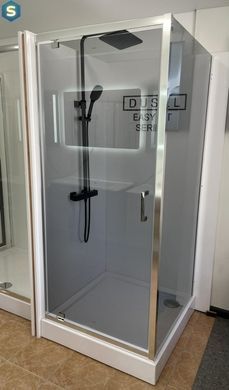 Душова кабіна Dusel A-515 120x80x190 шиншила, Хром, матовий, хром, 120x80