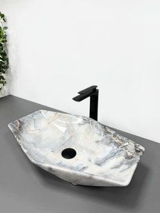 Умивальник (раковина) VBI VENEZIA S GRANIT GLOSS накладний, Мармур