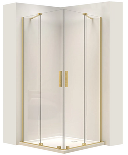 Душова кабіна Rea Montana 90x90 brashed gold REA-K6636, Золотий, Універсальна, золотий