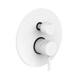 Змішувач для ванни/душу на 3 споживача Paffoni Light white matt LIG019BO, Белый матовый