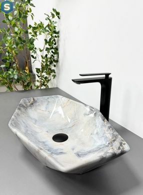 Умывальник (раковина) VBI VENEZIA S GRANIT GLOSS накладной, Мрамор
