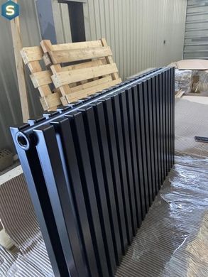 Дизайнерский радиатор трубчатый Betatherm Quantum 2 H-500 мм, L-845 мм с нижним подключением BQ 2050/21 9005M 88, Черный матовый