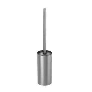 Йоржик для унітазу підлоговий VBI Round nickel VBI-040020NI, Зелений матовий