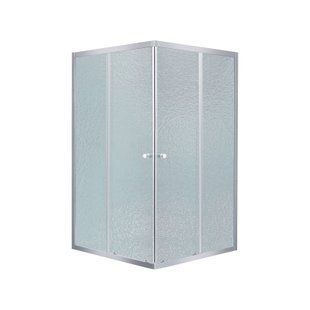 Душова кабіна Lidz Wawel SC90x90.SAT.LOW.FR, скло Frost 4 мм без піддона, Хром матовий, Універсальна, матовий