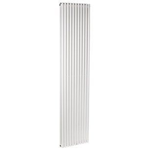 Дизайнерский радиатор вертикальный Betatherm Elipse 2 H-1800 мм, L-445 мм нижнее подключение BCV2180/11 9016M 99, Белый матовый