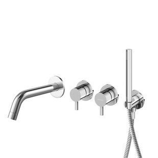 Смеситель для ванны Kohlman Axel chrome + BOX скрытого монтажа KPL-QW260AW, Хром