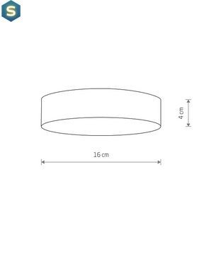 Потолочный светильник Nowodvorski 10412 Lid Round Led 1x25W 4000K 2100Lm IP20 Wh