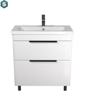 Тумба Мойдодир Iris 80 з умивальником Fenova 80, Білий