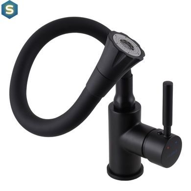 Змішувач для кухні Globus Lux Lazer GLLR-0203SA-BB-B01, Черный матовый