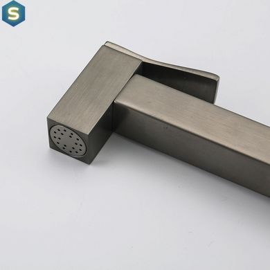 Набор гигиенического душа скрытого монтажа Gappo G7217-9, Графитовый хром