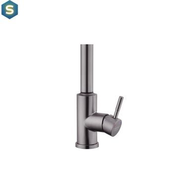 Смеситель для кухни с выдвижным изливом Kroner KRP Edelstahl Klassisch - PVD03916 сенсорный, Графит