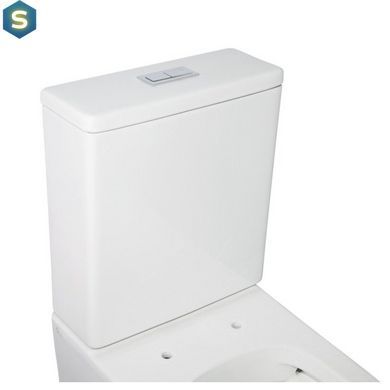 Унитаз-компакт Qtap Crow безободковый с сиденьем Soft Close QT05222170W, Белый