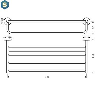 Полиця для душу Hansgrohe Logis 41720000
