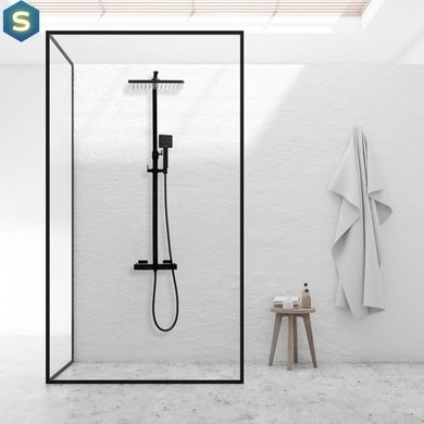 Душова система Yoka Cube 30 Black з термостатом BP.CUBE-THERM-30-BLK, Черный матовый